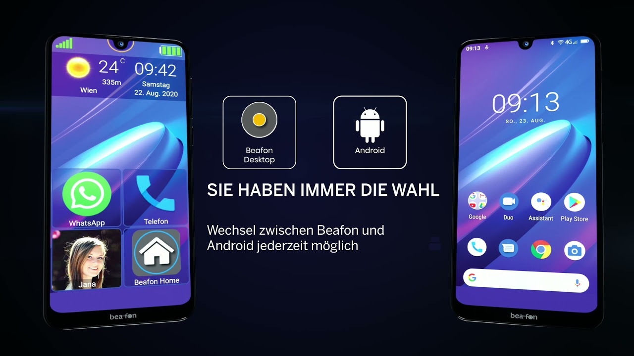 beafon be-easy Benutzeroberfläche – einfach & sicher