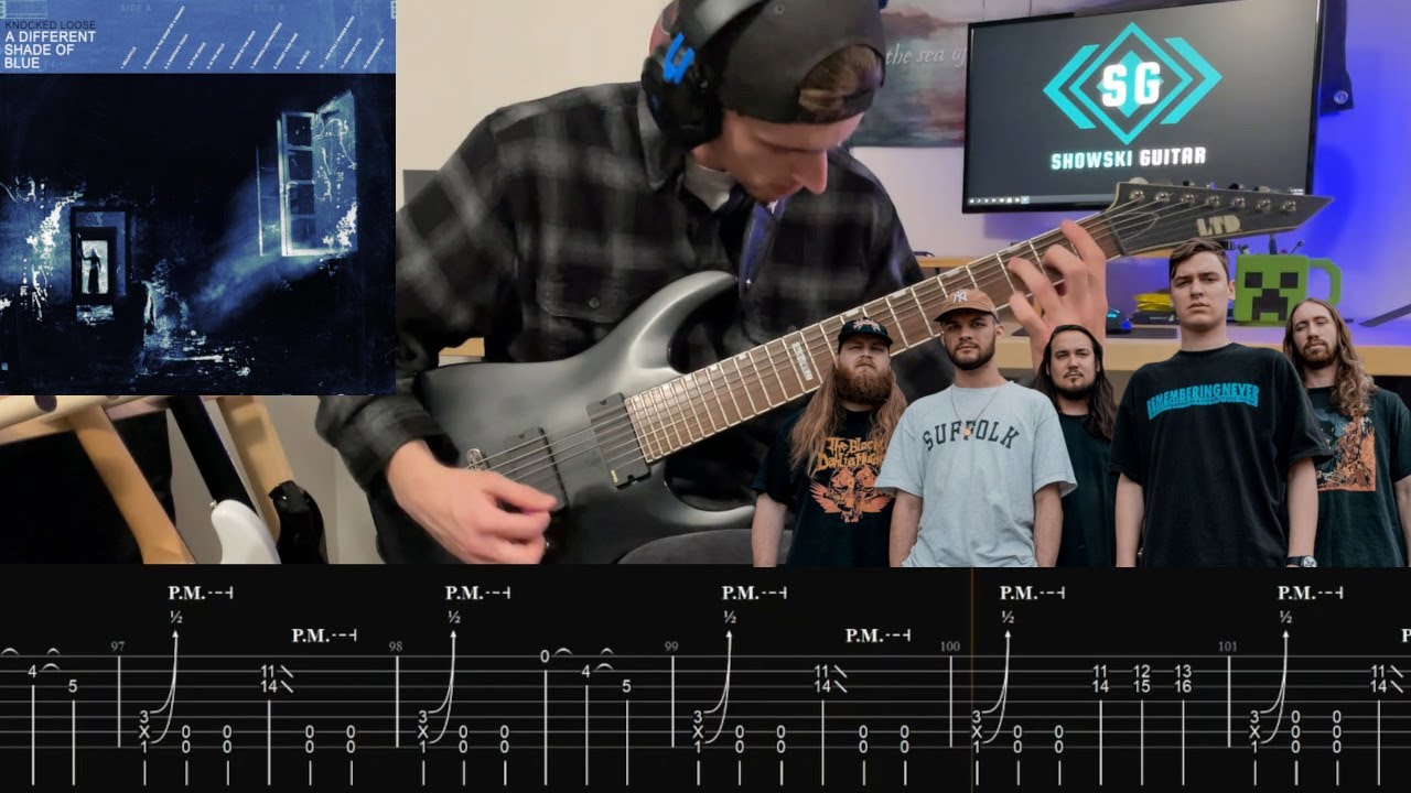 Knocked Loose - Mistakes Like Fractures - Guitar Cover with SCREEN TABS by Showski Guitar