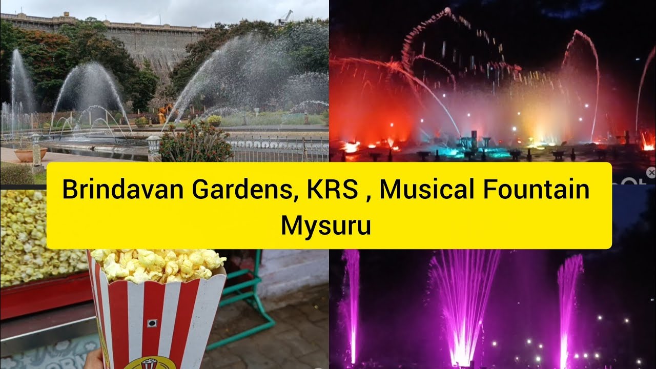 Brindavan Gardens, KRS , Musical Fountain Mysuru | Brindavan Gardens Night show | KRS dam