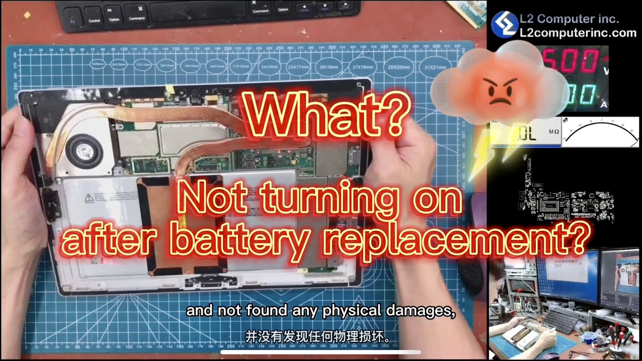 How to fix Surface Pro 4 no power no charging after replacing battery -L2 Computer Inc.