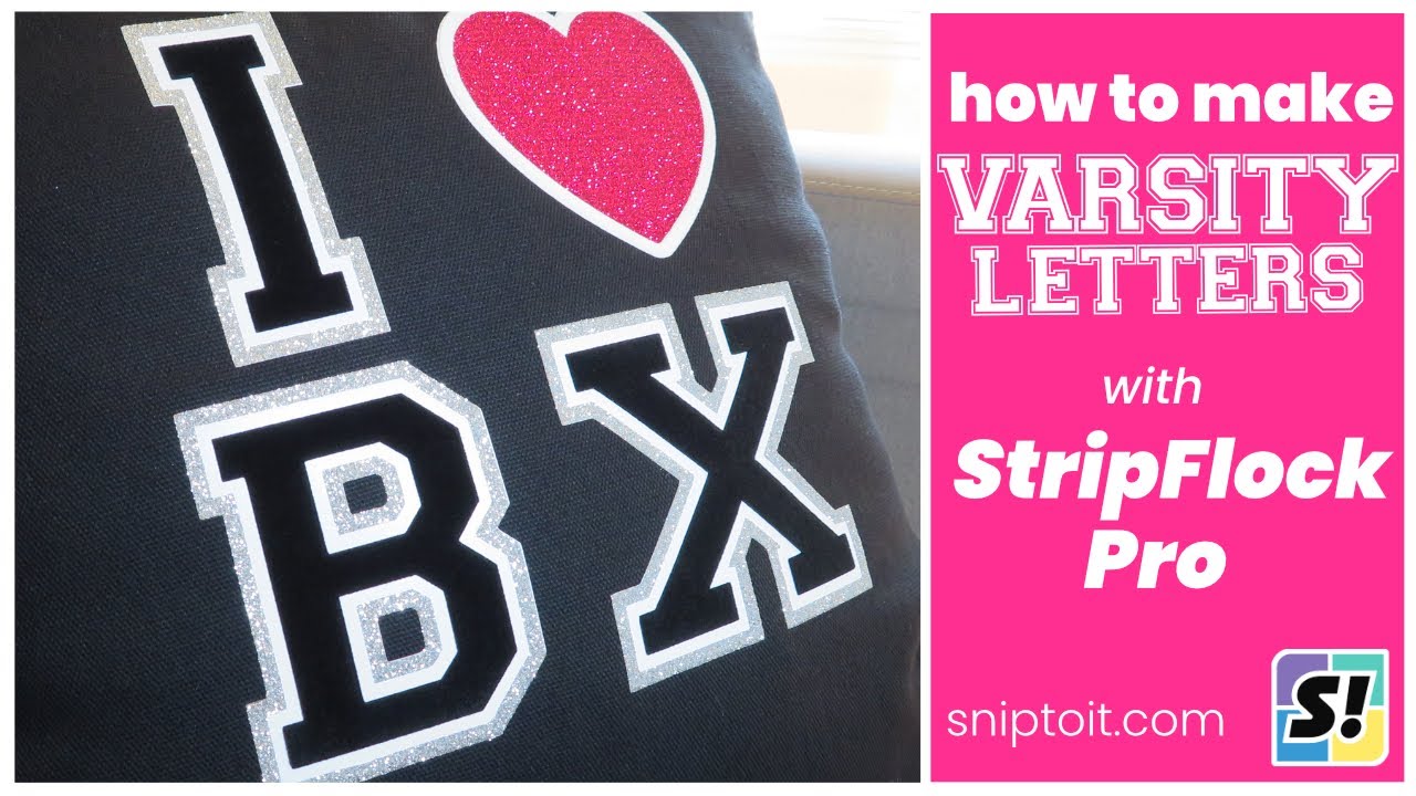How to make Varsity Letters with Siser StripFlock Pro HTV