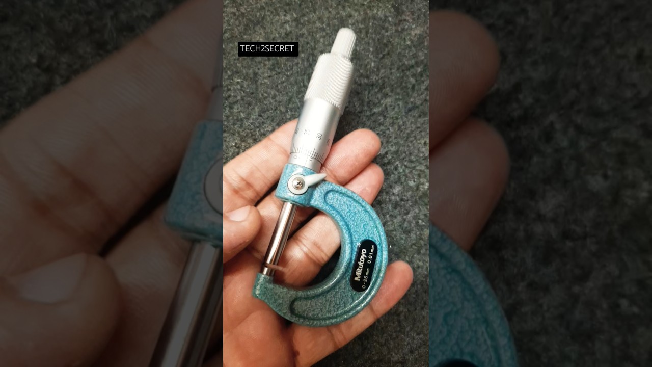 Industrial measurement Tool for Quality Control | Precision Check: Industrial Micrometer in Action