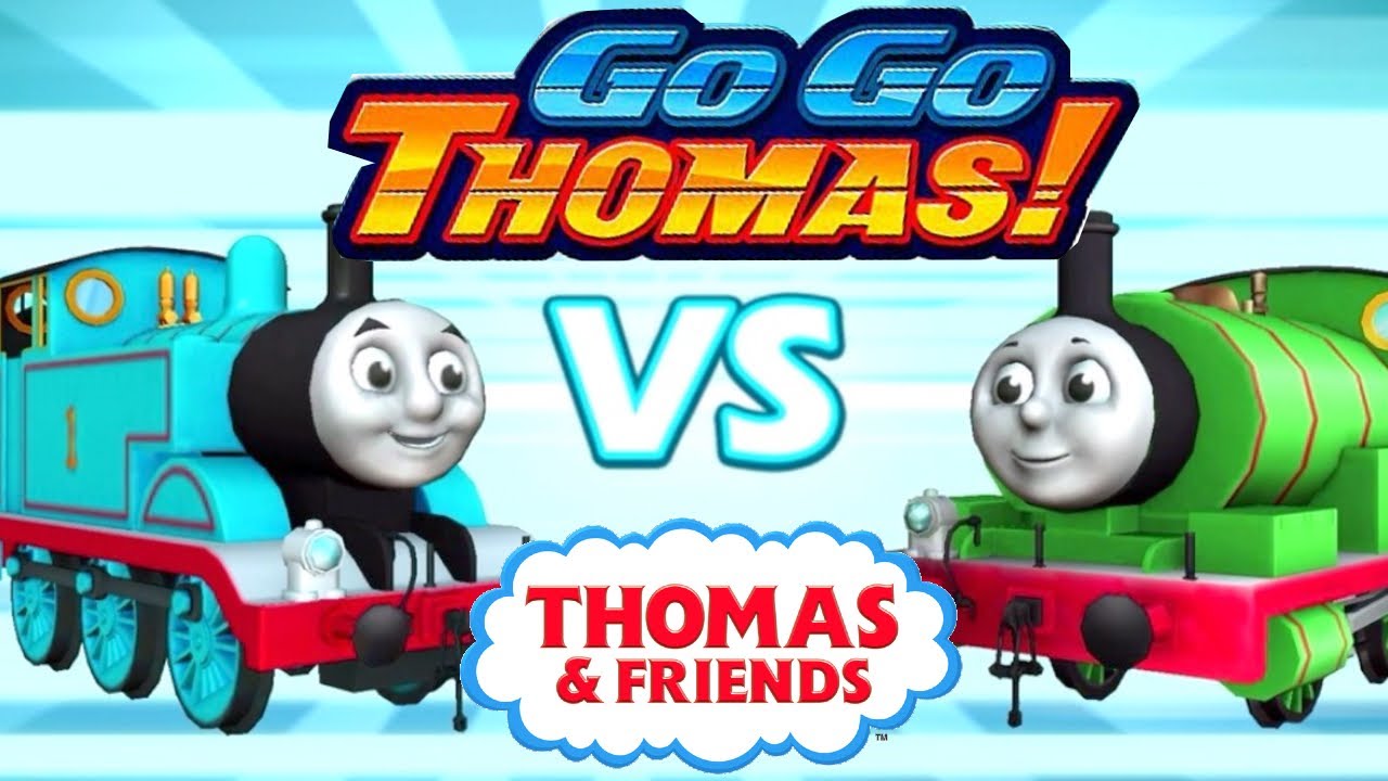 GO GO THOMAS RACING Game Thomas vs Percy, James, and Toby - Who is the Fastest?