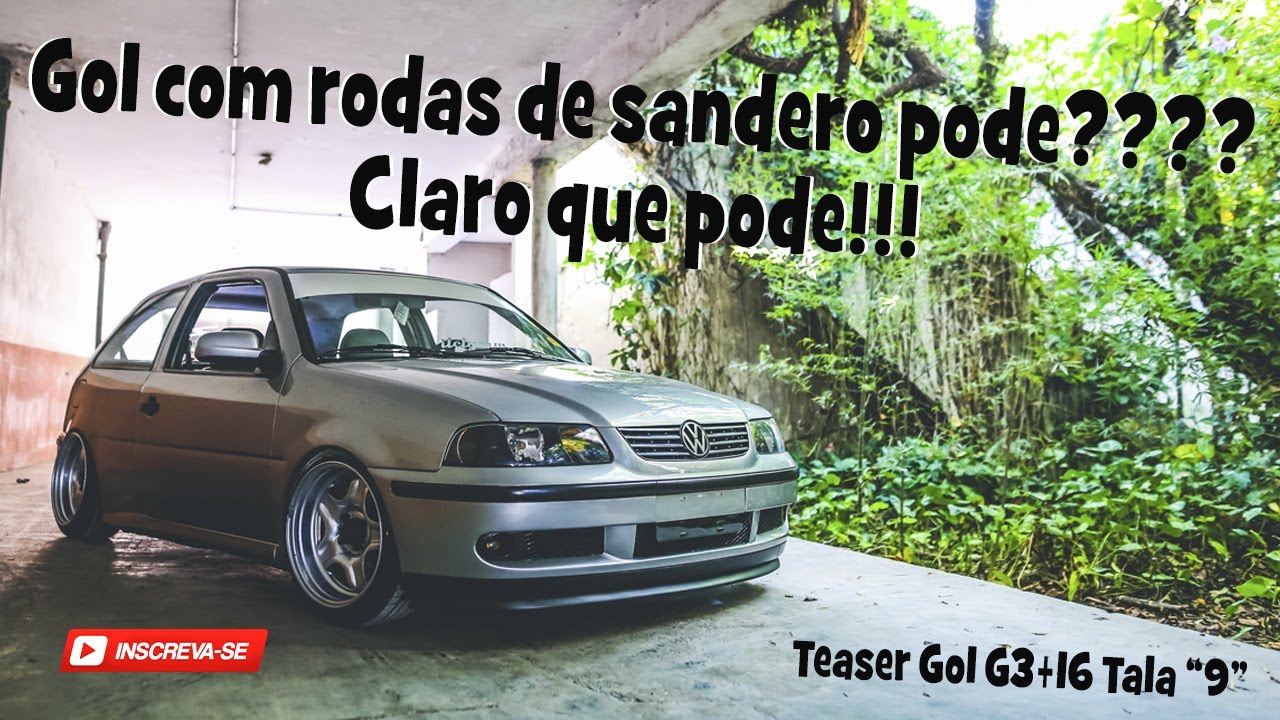 GOL G3 COM RODAS DE SANDERO +16 TALA 