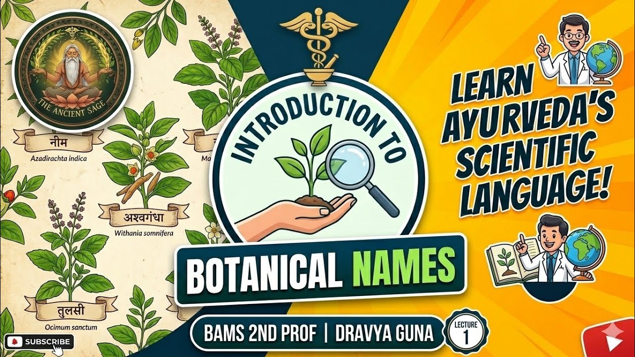 Introduction to Botanical Names 🌿Dravya Guna (DG)