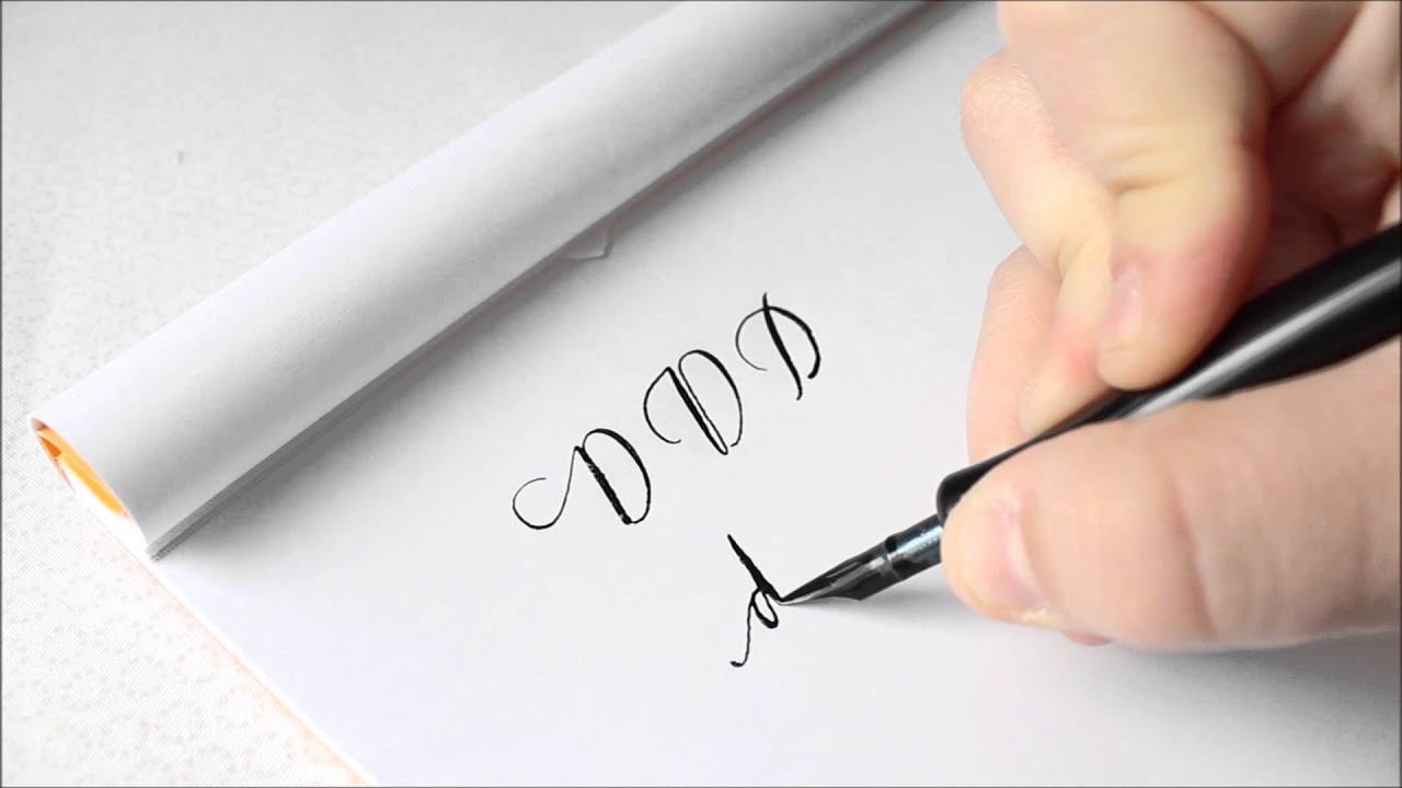 The Letter D | Basic Calligraphy Tutorial