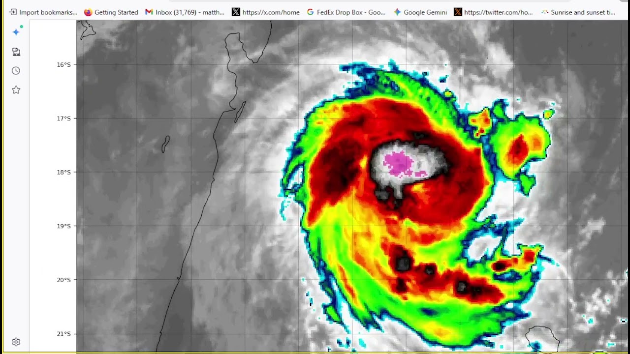 Tropical Cyclone GEZANI and Mitchelle, worldwatch as of noon pst, Feb 9th