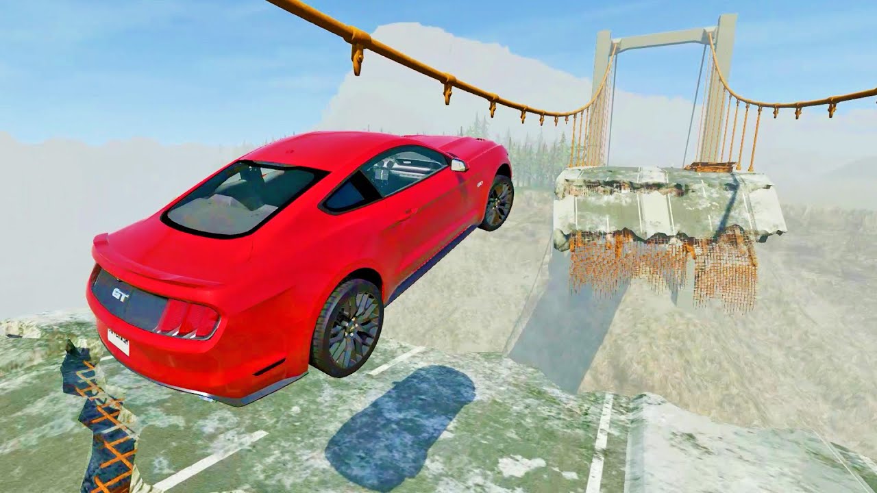 Expensive Cars vs  Broken Bridge #8 - BeamNG.Drive | Odycrash