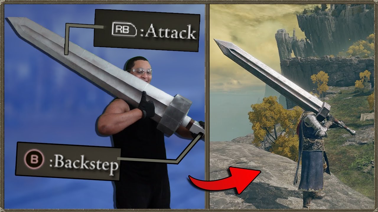 I played Elden Ring with an ACTUAL GREATSWORD