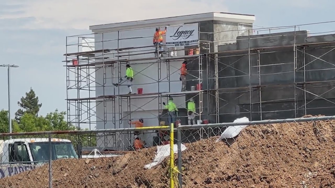 Construction continues at the former Merced Mall