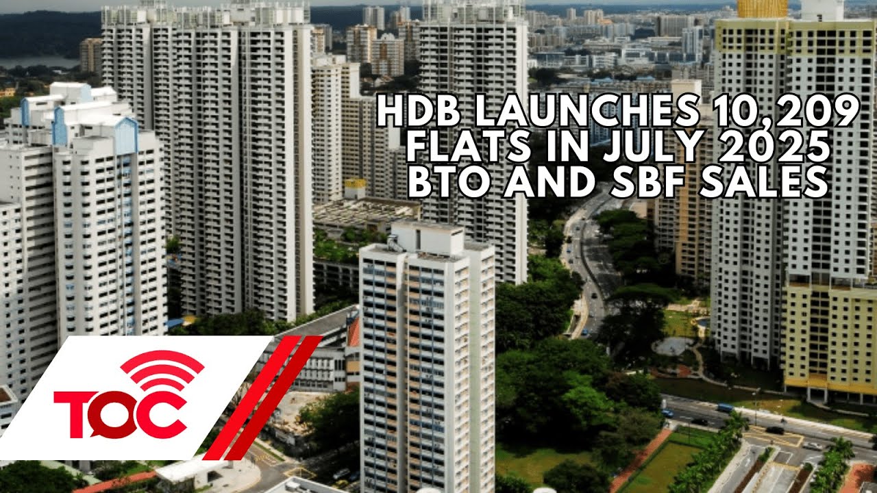 HDB launches 10,209 flats in July 2025 BTO and SBF sales
