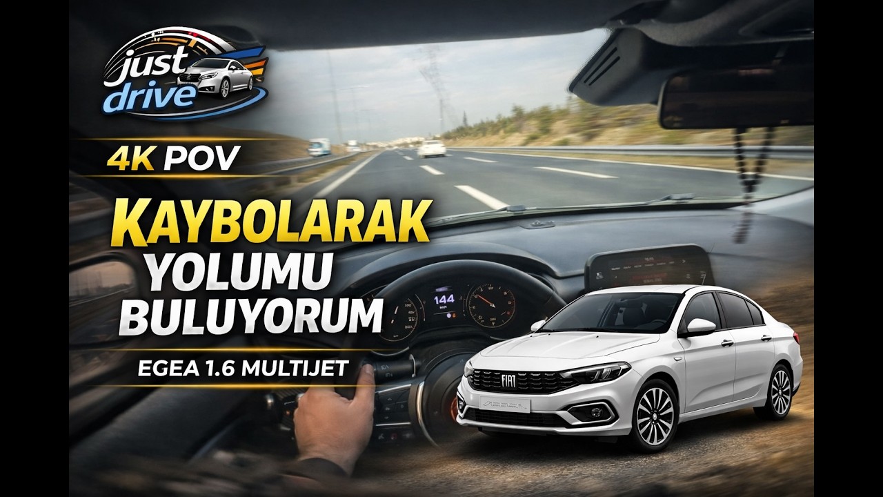 Kaybolarak Yolumu Buluyorum | Egea 1.6 Multijet | Sohbet | 4K POV 
