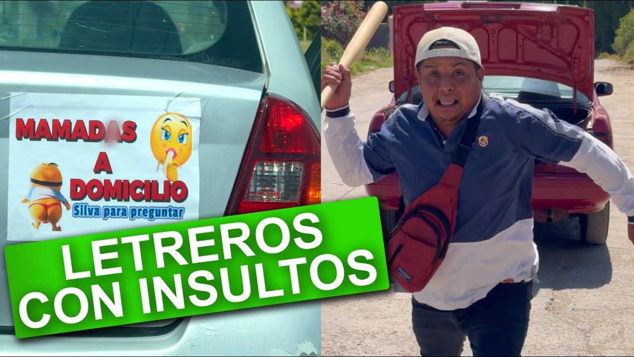 Pongo Letreros Ofensivos en Coches de Desconocidos (BROMA)