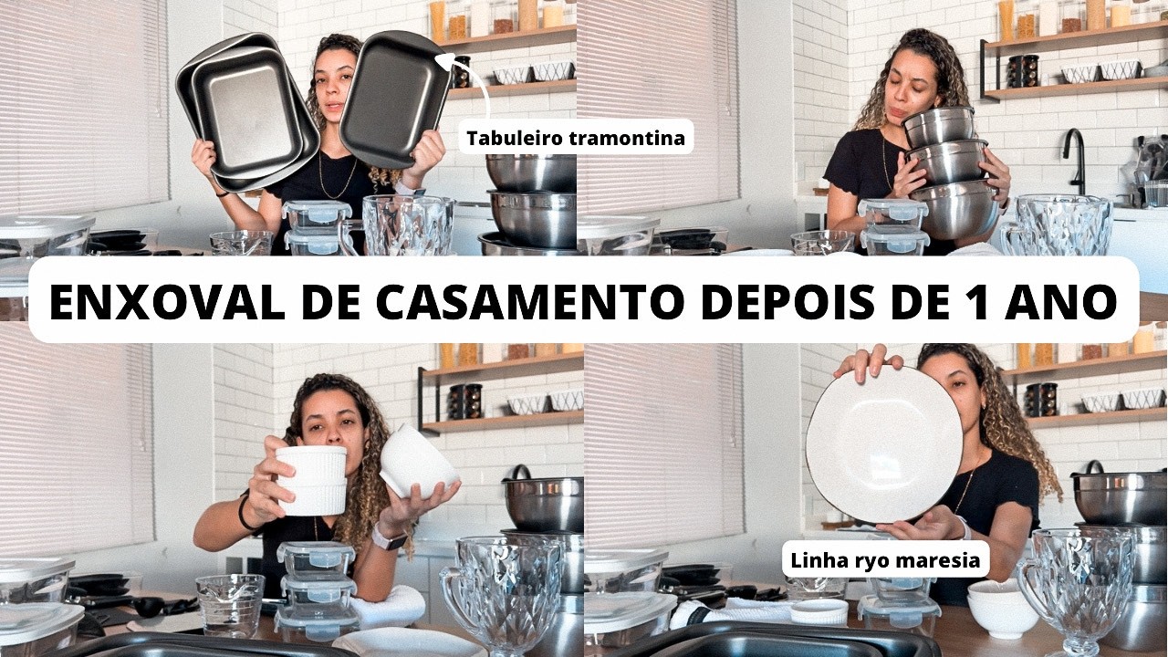 COMO ESTA MEU ENXOVAL DE CASAMENTO DEPOIS DE 1 ANO DE USO - acarolaynerocha