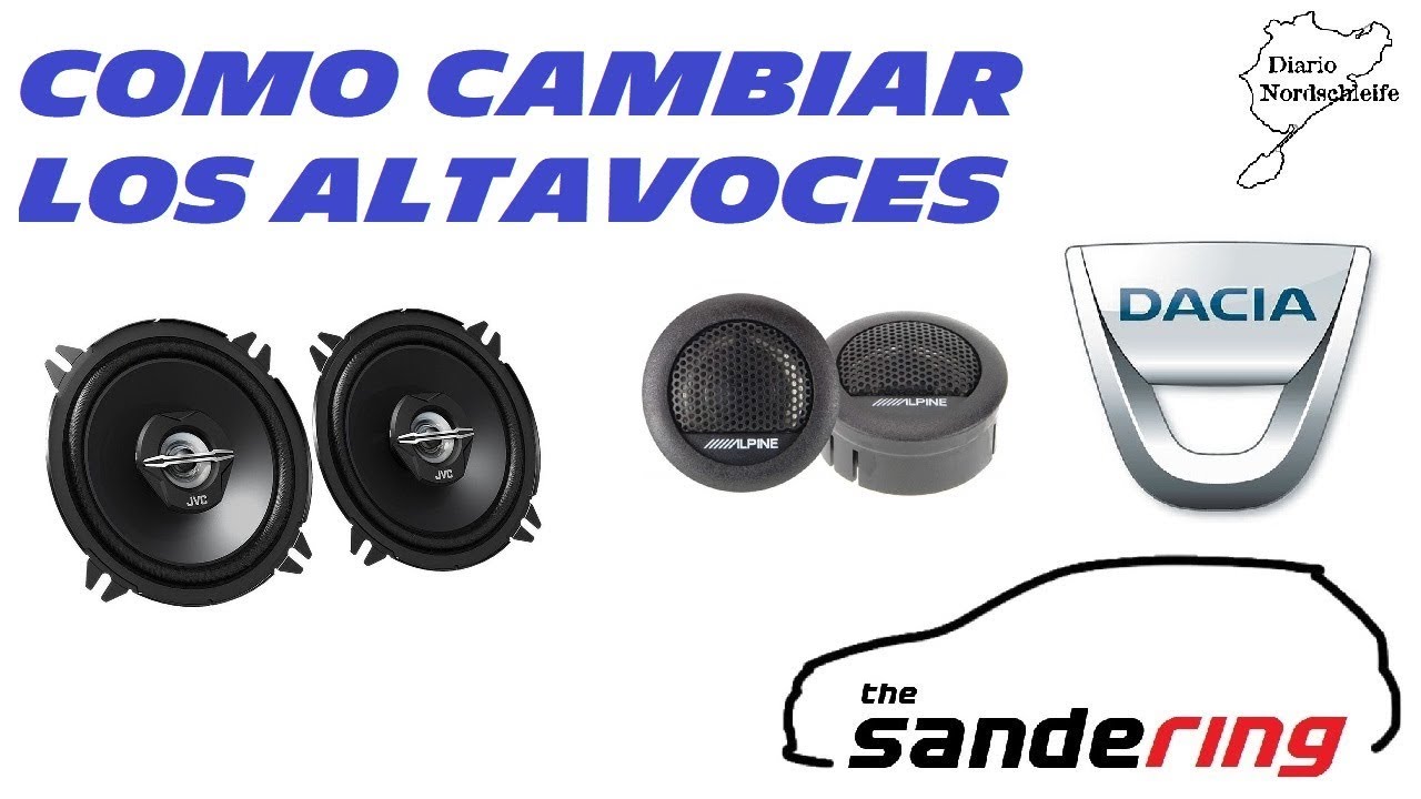 Como cambiar los altavoces de un Dacia (Sandero 2, Logan 2, etc.)