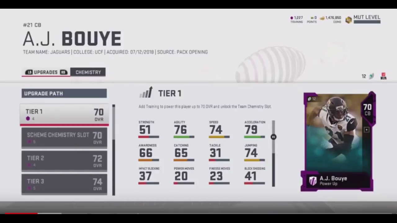 More detailed MUT 19 Power Up Cost video