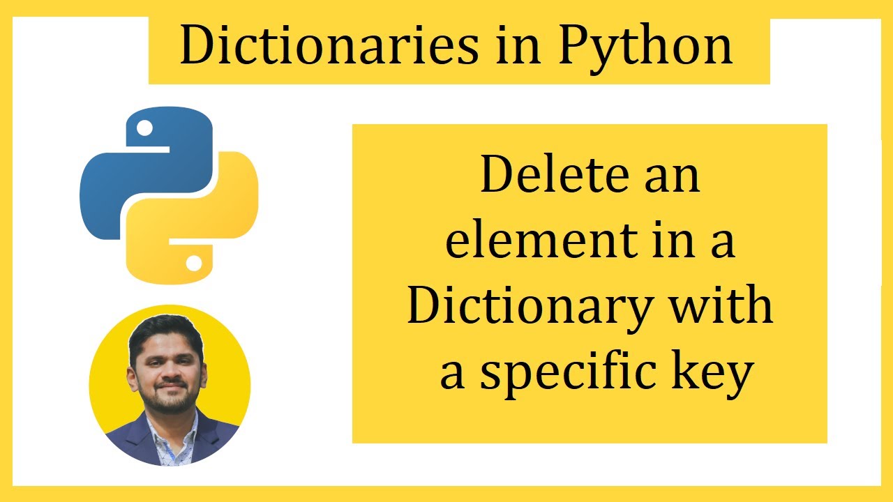 How to Delete an element in a Python Dictionary with a specific key