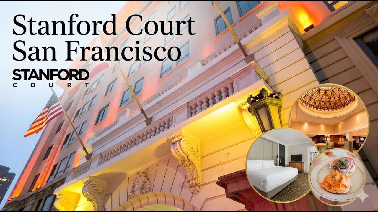 [4K] Hotel Tour | 🇺🇸 SAN FRANCISCO Stanford Court Hotel 2025