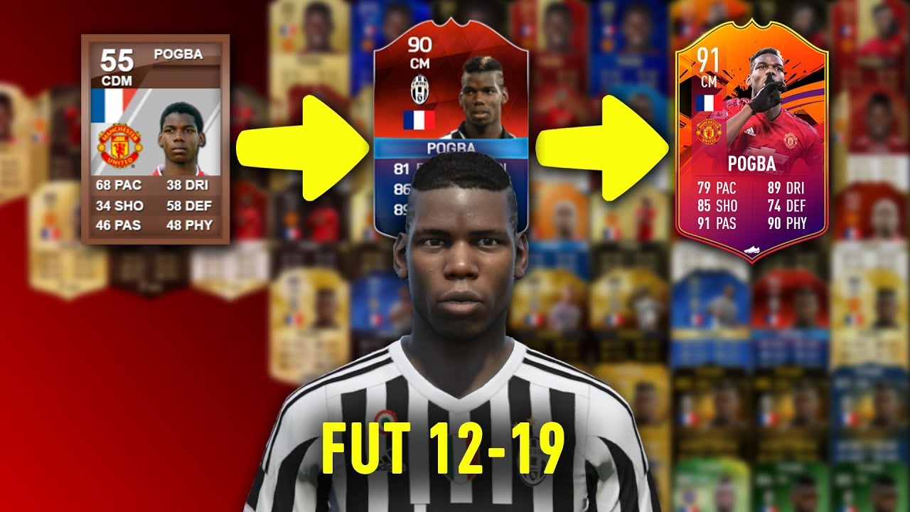 EVERY POGBA CARD IN FIFA ULTIMATE TEAM HISTORY (FIFA 12 - FIFA 19)