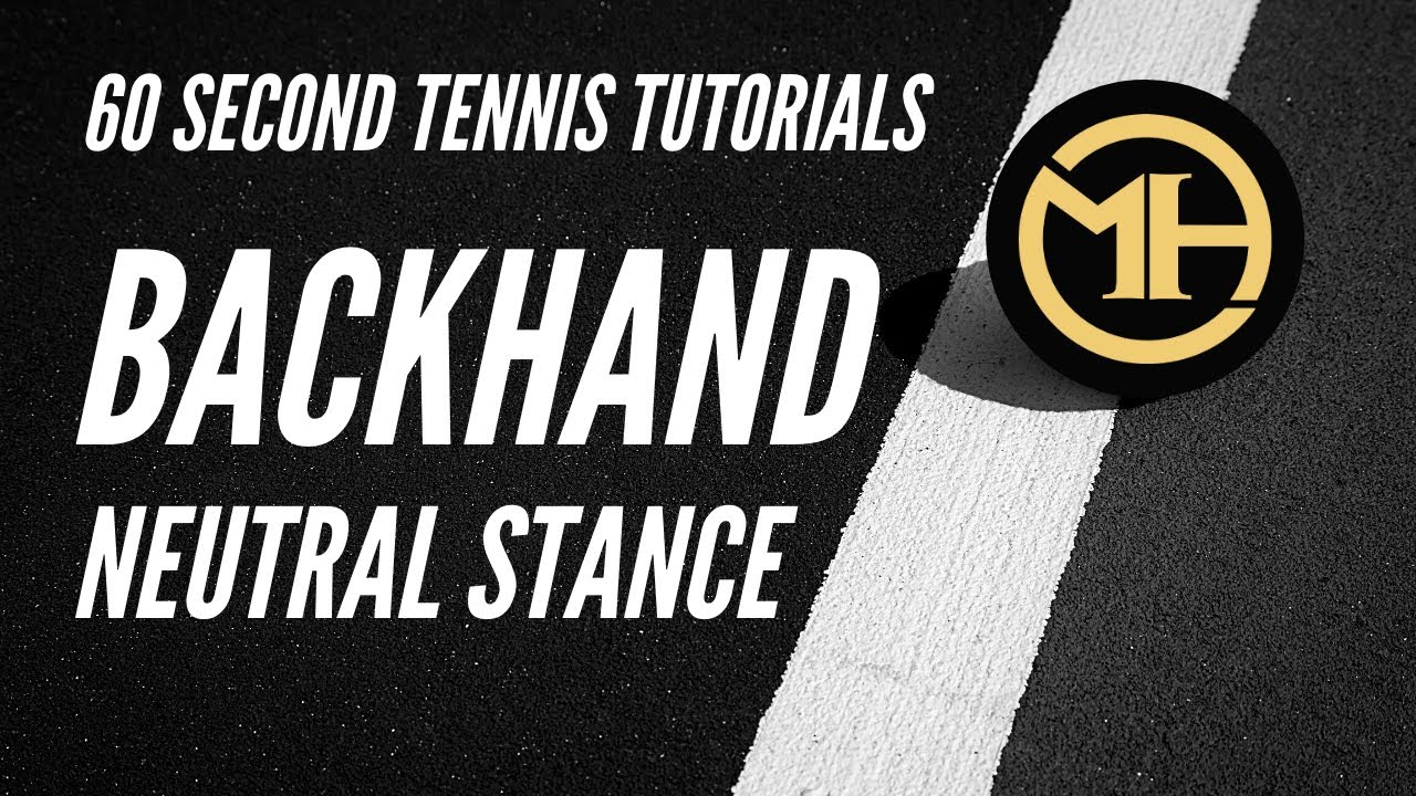 How to Hit Neutral Stance Backhands | Tennis Tutorials