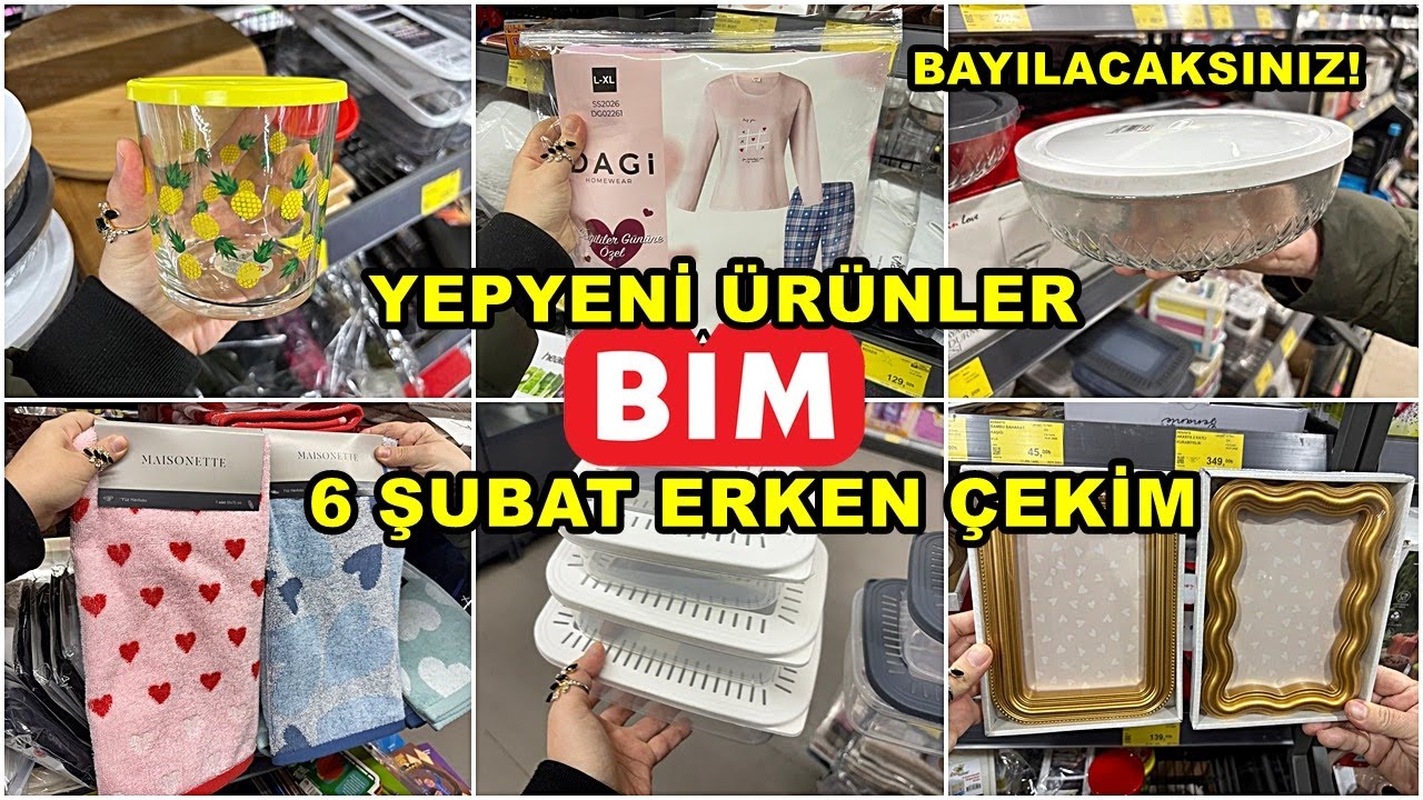 BİME GELDİ HEMEN ALDIK💃BİM 6 ŞUBAT 2026 CUMA💃/GERÇEK İLK VE TEK ERKEN ÇEKİM❗️/YEPYENİ ÜRÜNLER/