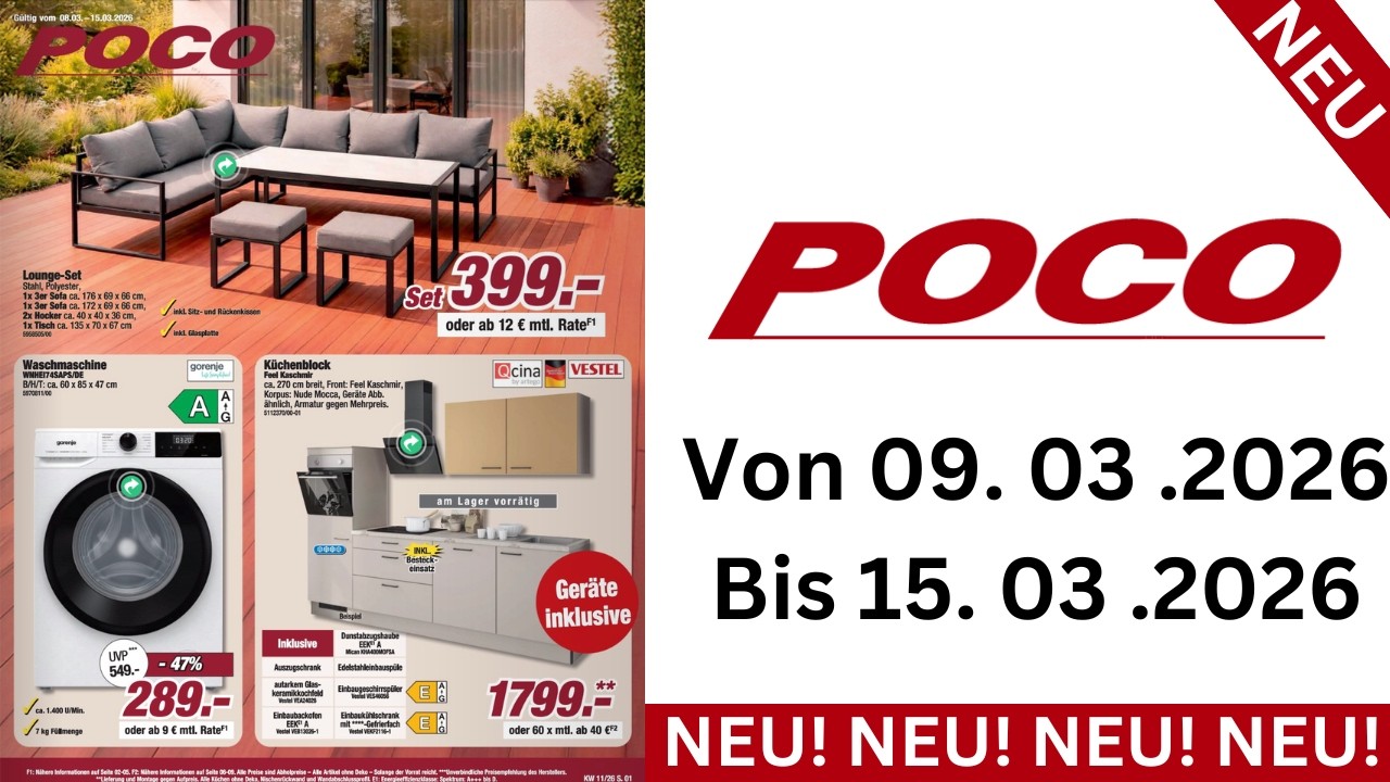 POCO Werbung Prospekt | Gültig von 09.03.2026