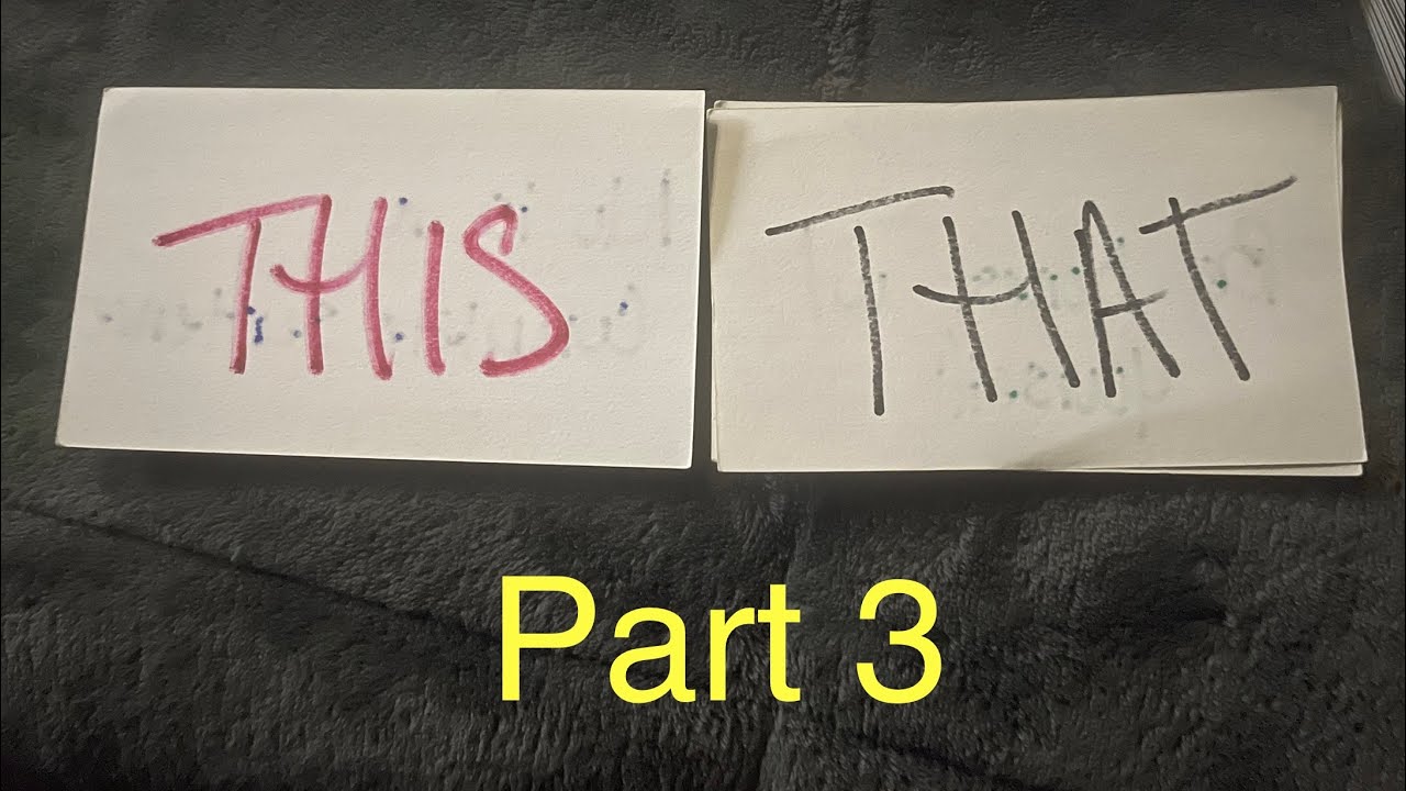 YOU CAN GET WITH THIS OR YOU CAN GET WITH THAT — THE CHOICE IS YOURS — PART TROIS