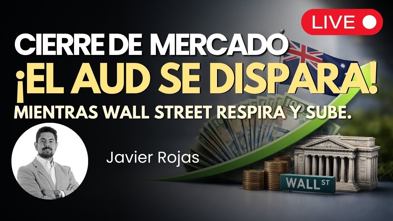 ¡El AUD se dispara!  EN VIVO 🔴 Cierre del Mercado  | Market Close en Español