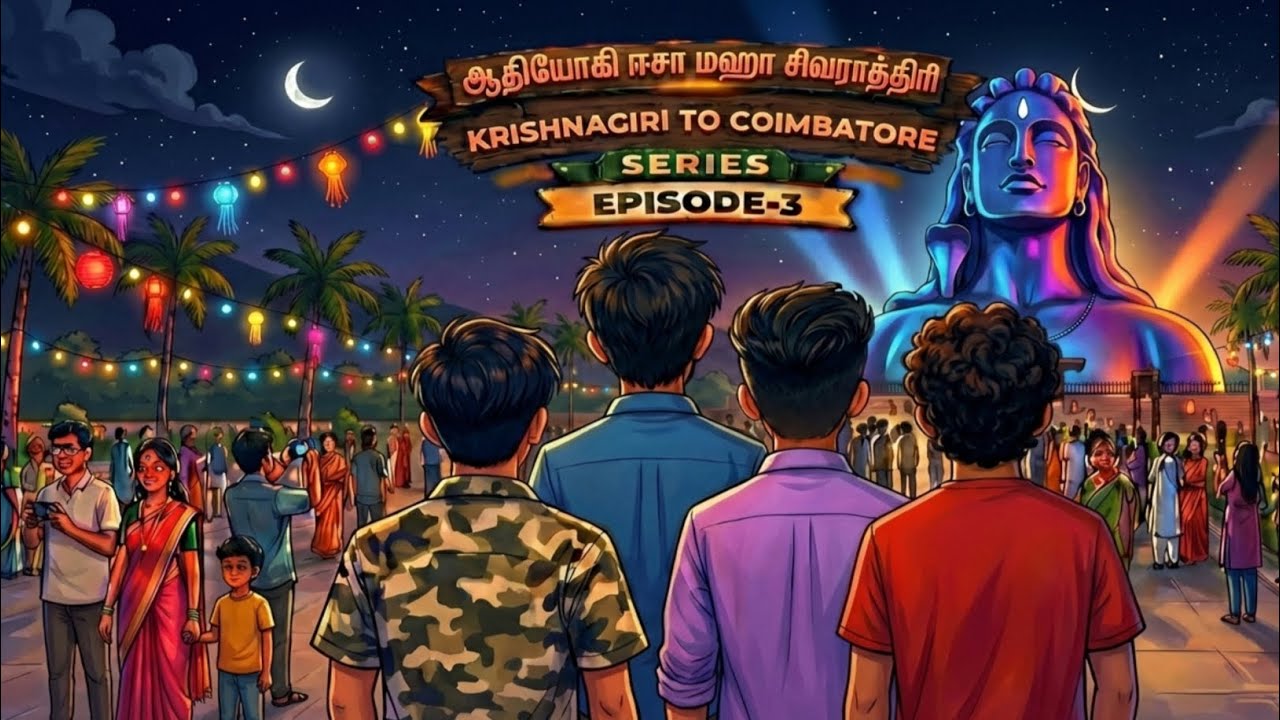 ஆதியோகி ஈசா மஹா சிவராத்திரி 2026 | Krishnagiri To Coimbatore Series Episode-3 | MJ Vlogs