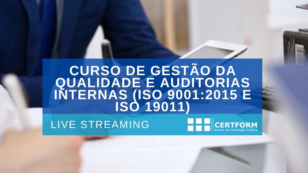 Início 29 de junho ⚠️  Curso de Gestão da Qualidade e Auditorias Internas (ISO 9001 e ISO 19011)