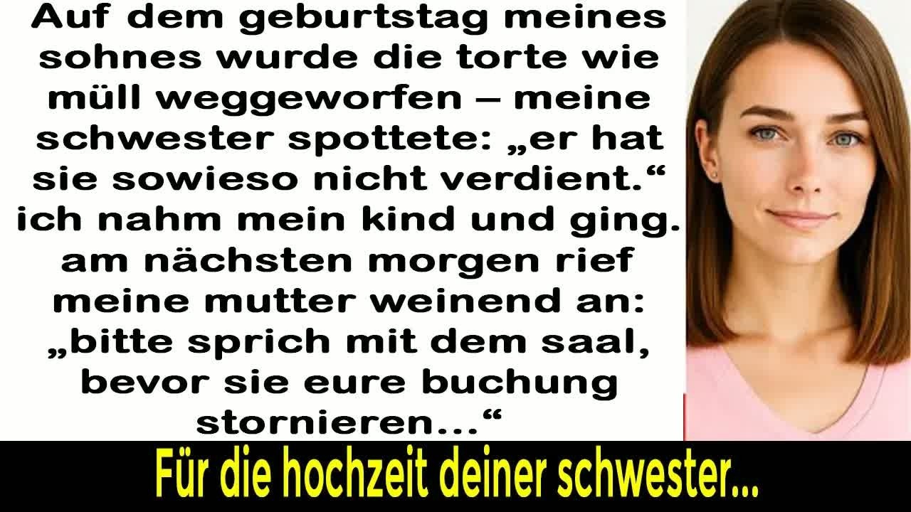 Zum Geburtstag meines Sohnes warf man seine Torte weg – meine Schwester lachte nur kalt