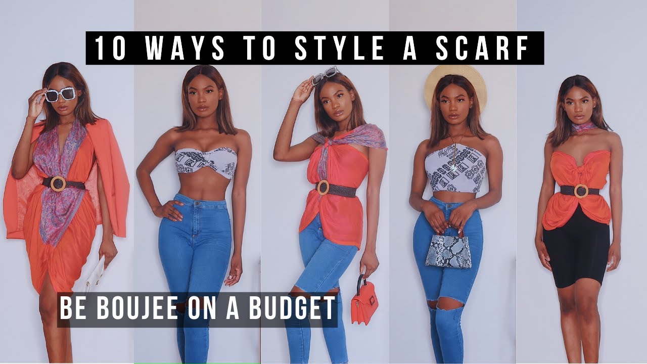 10 Ways To Style A Scarf Into A Top/Dress: How To