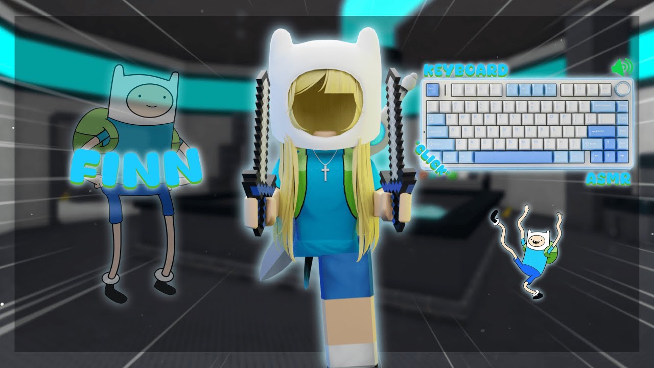 PLAYING MM2 AS FINN *Keyboard ASMR*