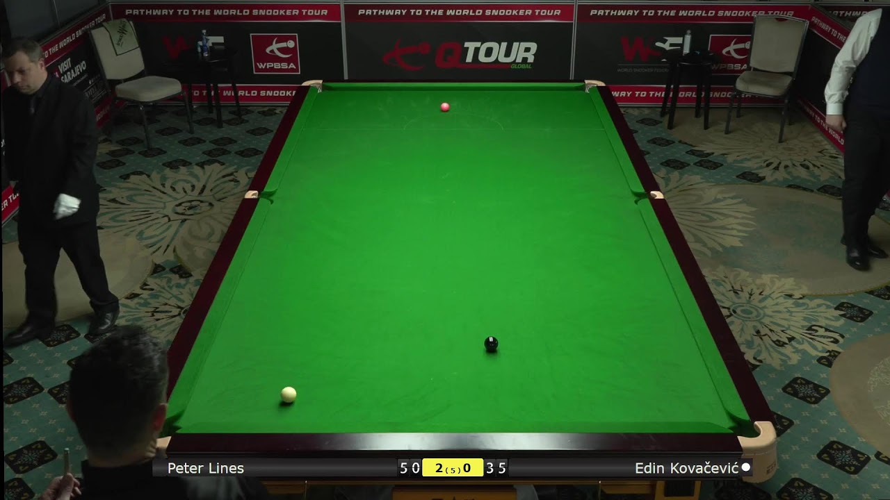 European Snooker Championships - Men's Groups: Peter Lines vs Edin Kovačević