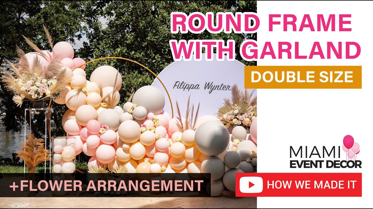 Big Balloon Garland Boho Style | Balloon Tutorial | Double Stuffed Balloons