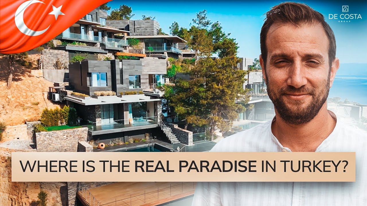 The best place to live in Turkey: Overviewing a three-level villa in a natural paradise.