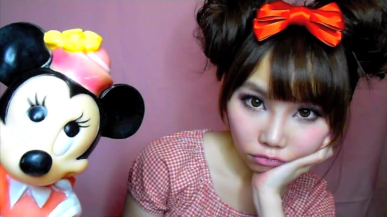 【BrenLui大佬B】Disney Minnie Mouse Inspired Makeup & Hair style 米妮老鼠可愛眼妝丸子頭髮型