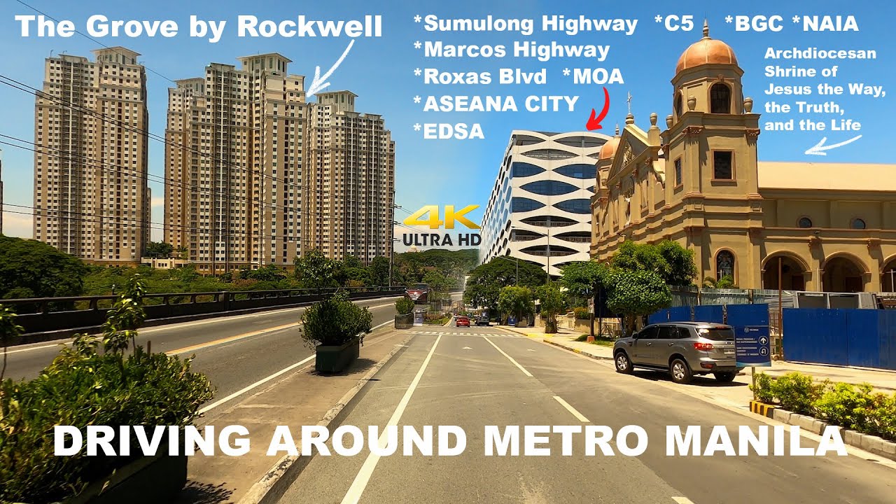 Driving Metro Manila Marcos Highway C5 NAIA Roxas Blvd SM MOA Bay Pasay EDSA BGC #foryou video #ncap