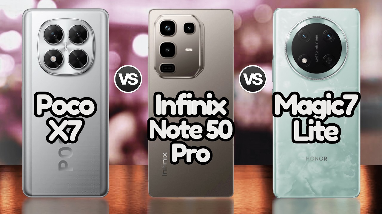 Infinix Note 50 Pro Vs Magic 7 Lite Vs Poco X7 | @EficienTechs👈👀