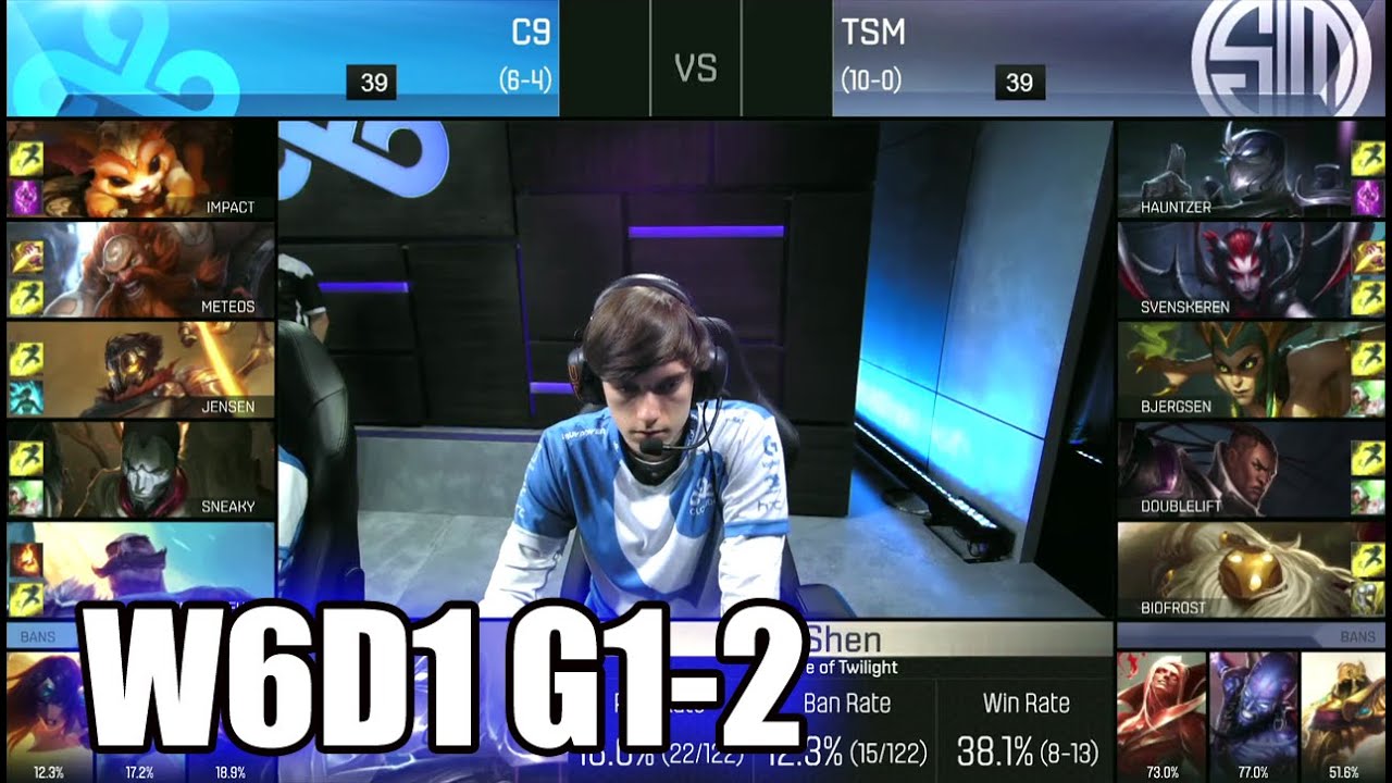 TSM vs Cloud 9 | Game 2 S6 NA LCS Summer 2016 Week 6 Day 1 | TSM vs C9 G2 W6D1 1080p