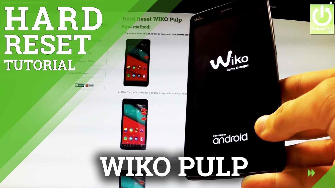 Hard Reset WIKO Pulp — УДАЛЕНИЕ ШАБЛОНА В WIKO