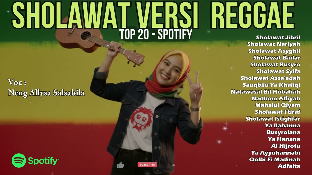 Sholawat Reggae Merdu Top Spotify – Bikin Hati Tenang dan Rezeki lancar 🤲🌙