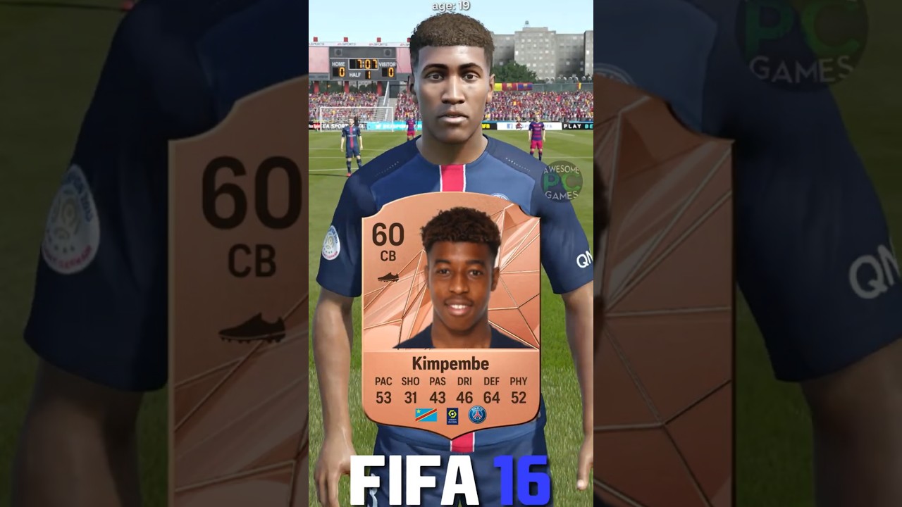 🇫🇷 PRESNEL KIMPEMBE fifa evolution (16-25) #eafc25 #fc25 #fifa #kimpembe #psg