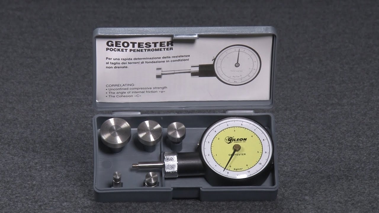 Gilson Pocket Geotester Dial Penetrometer (HM-502)