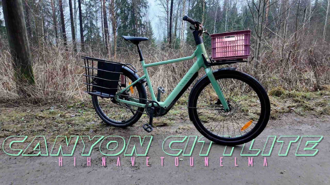 Canyon Citylite ON, hihnavedolla läpi talven