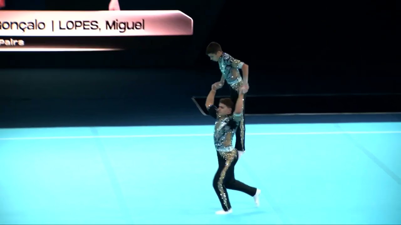 Portugal (POR) - 2024 Acrobatic Worlds, Guimaraes (POR) Dynamic Qualification  Men's Pair