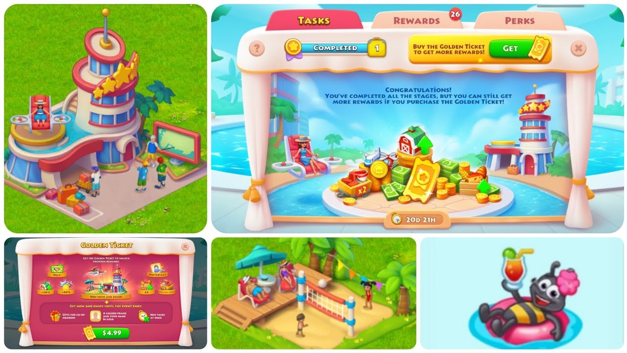 Township : Seaside Vacation | Golden Ticket | Preview