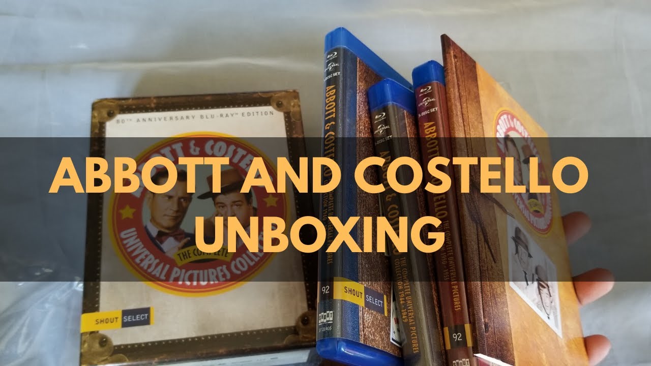 Abbott and Costello Shout Factory set Unboxing on glorious HD bluray