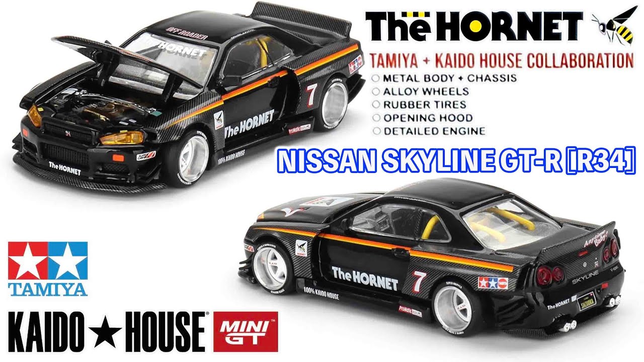 日産スカイラインGT-R R34.&times; タミヤ ホーネットNISSAN SKYLINE GT-R R34 TAMIYA x KAIDO HOUSE