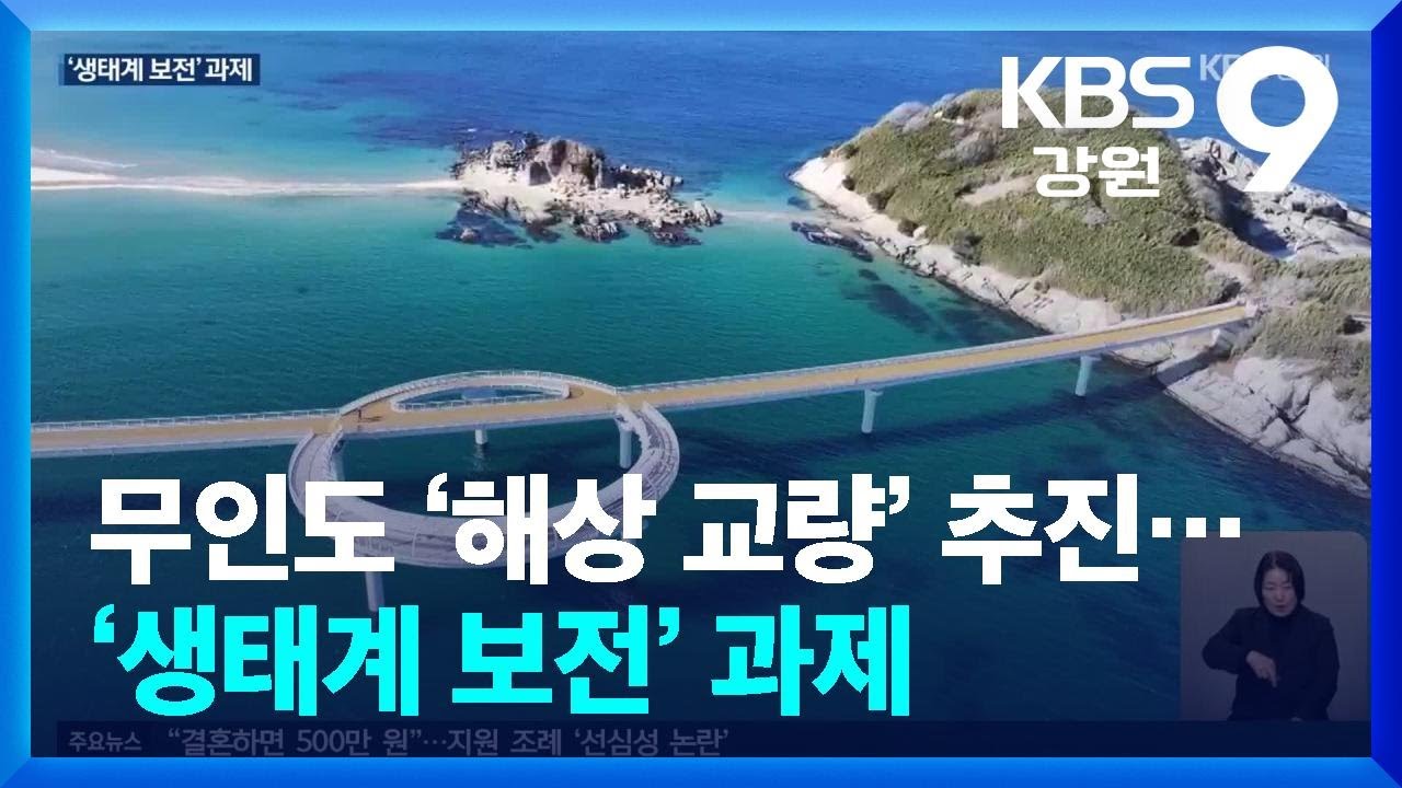 고성 ‘죽도’ 연결 해상 교량 추진…‘생태계 보전’ 과제 / KBS  2026.02.05.